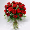 image of red vip roses in a vase